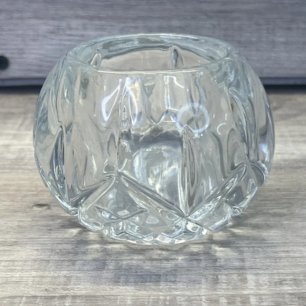 Vintage Homco Votive Candle Holder Made in USA Glass